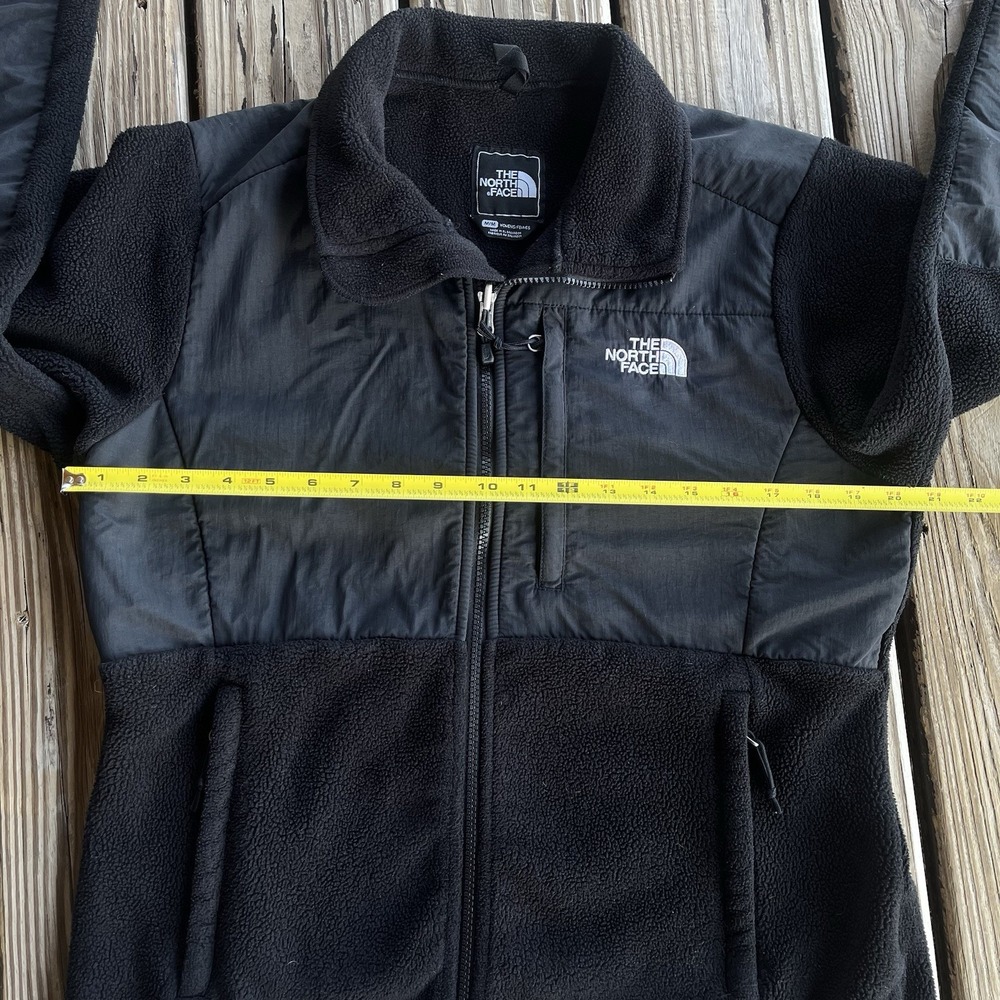 North Face Polartec Denali Women's Medium Black Full Zip Jacket FLAW - Picture 12 of 13